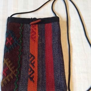 SUNDANCE WESTERN THEMED WOVEN SHOULDER BAG